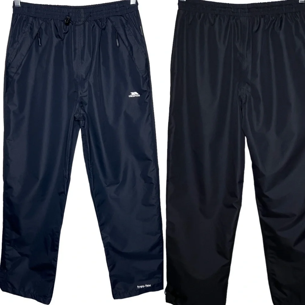 Trespass Technical Performance Waterproof Breathable Hiking Trousers Black L - Picture 2 of 13